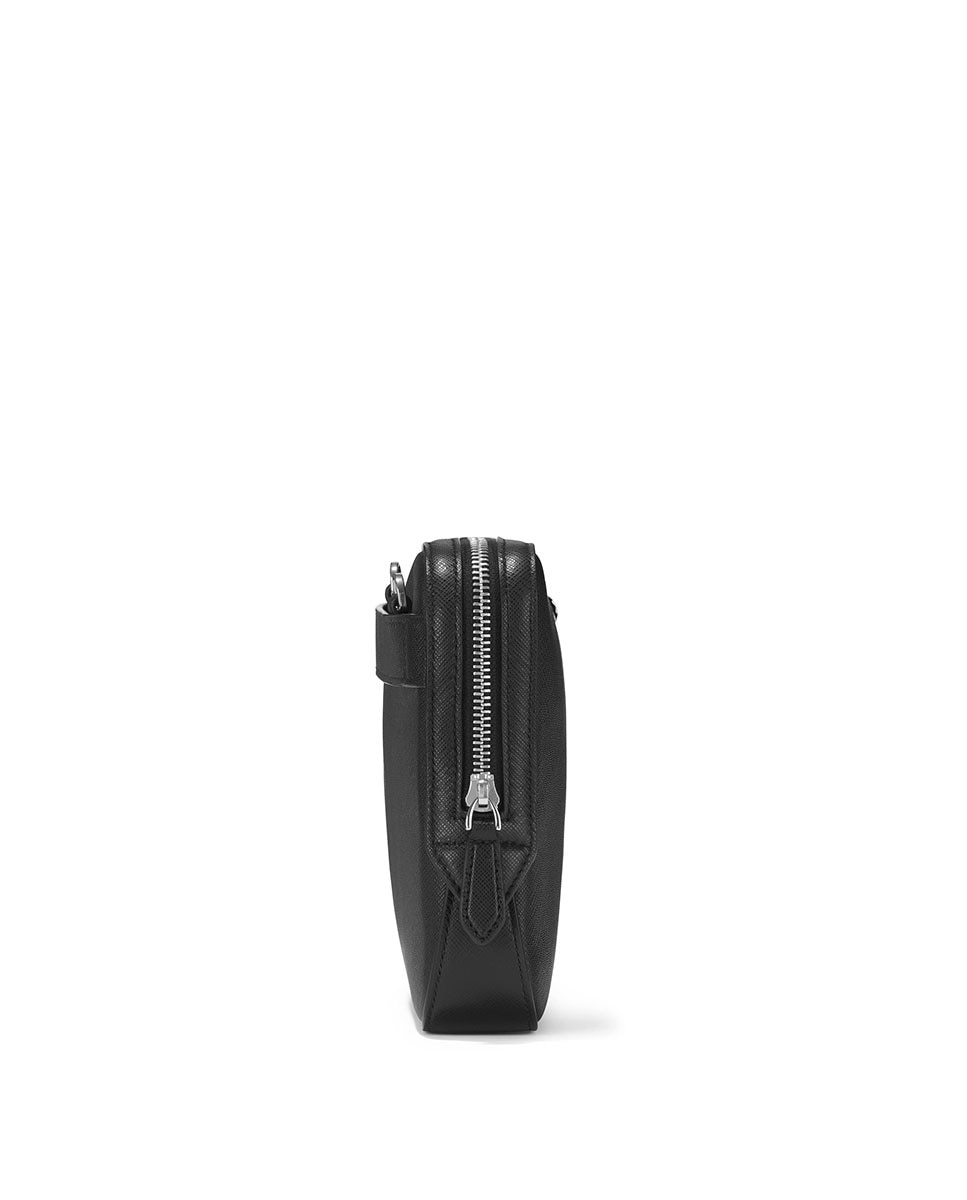 Imagen 3 de Bandolera unisex de piel color - Montblanc - Negro Negro