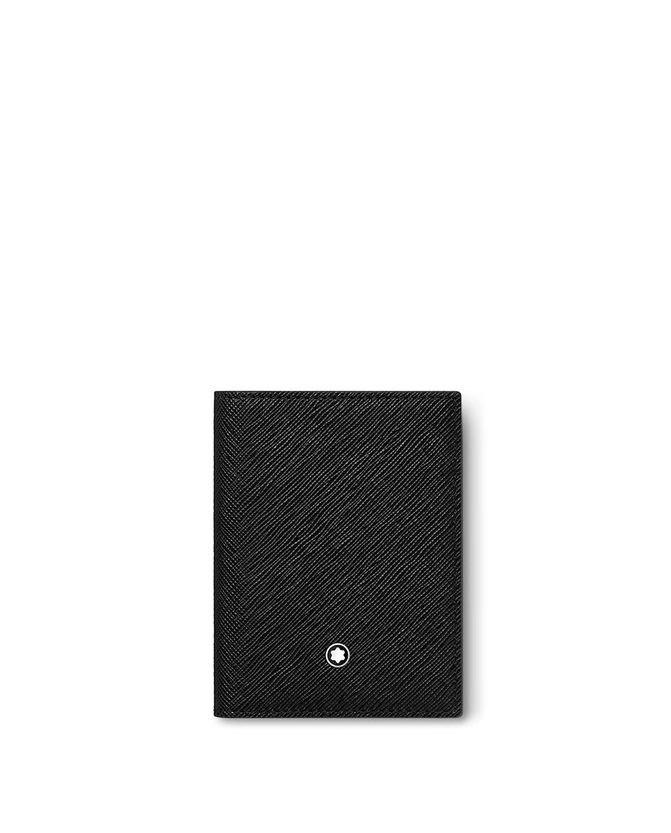 Tarjetero unisex de piel color - Montblanc - Negro Negro-1