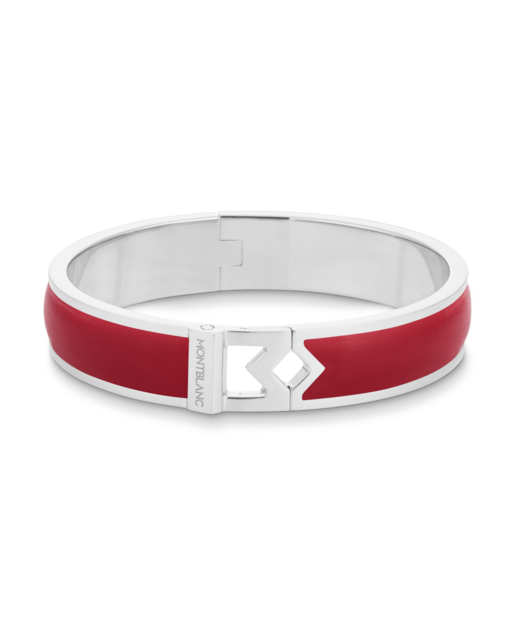 Imagen 0 de Pulsera de hombre de piel roja y acero