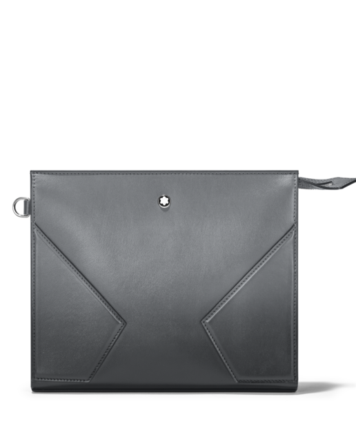 Imagen 0 de Portadocumentos unisex de piel color gris