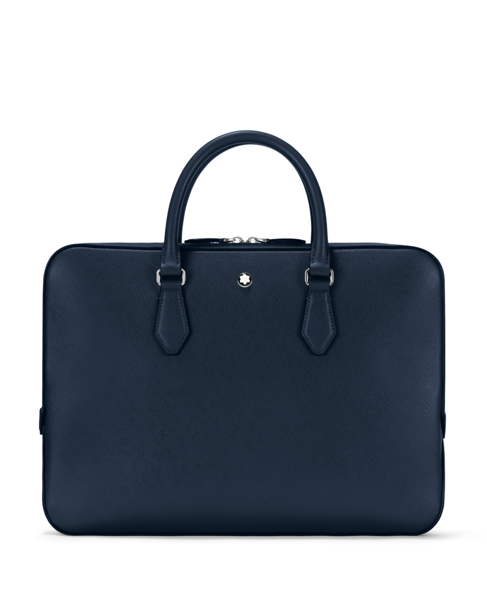 Portadocumentos unisex de piel - Montblanc - Azul Azul-1