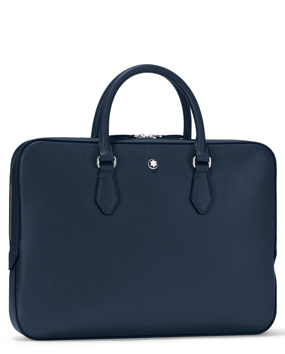 Portadocumentos unisex de piel - Montblanc - Azul Azul-2