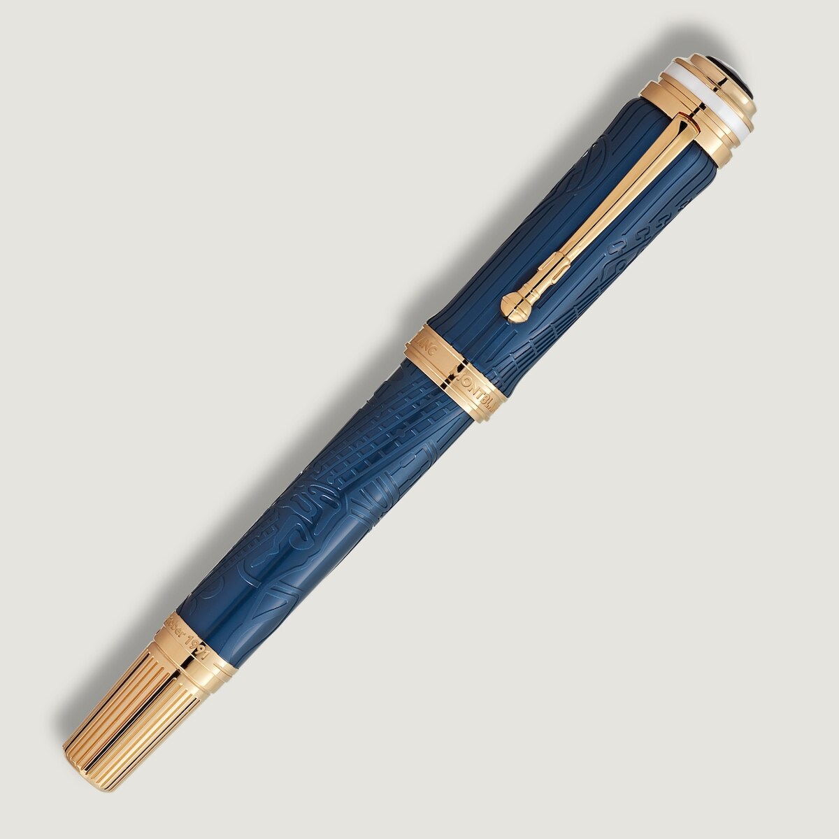 Pluma Estilográfica Montblanc Ed. Queen (M) Azul-2
