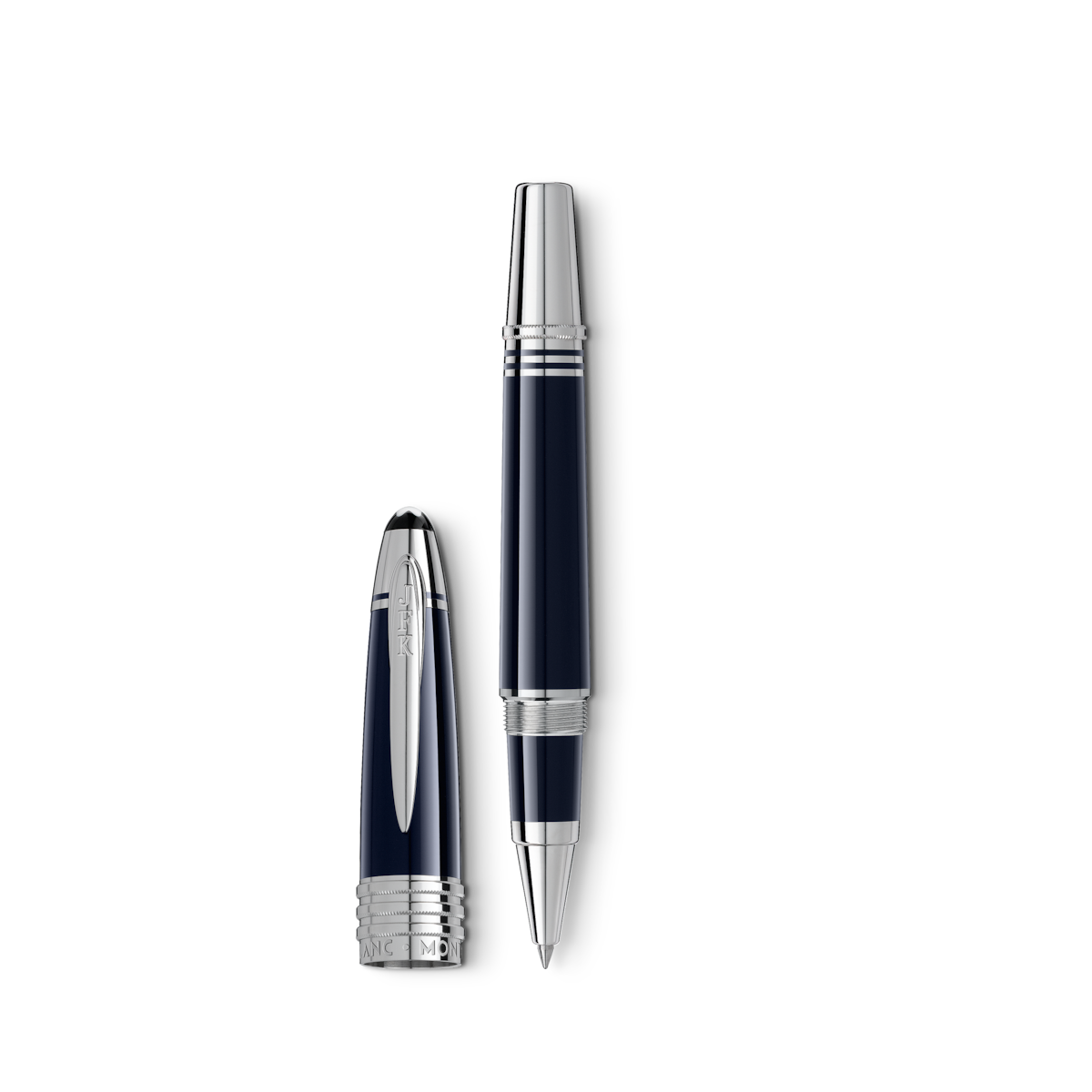 Rollerball Montblanc John F. Kennedy resina preciosa azul.