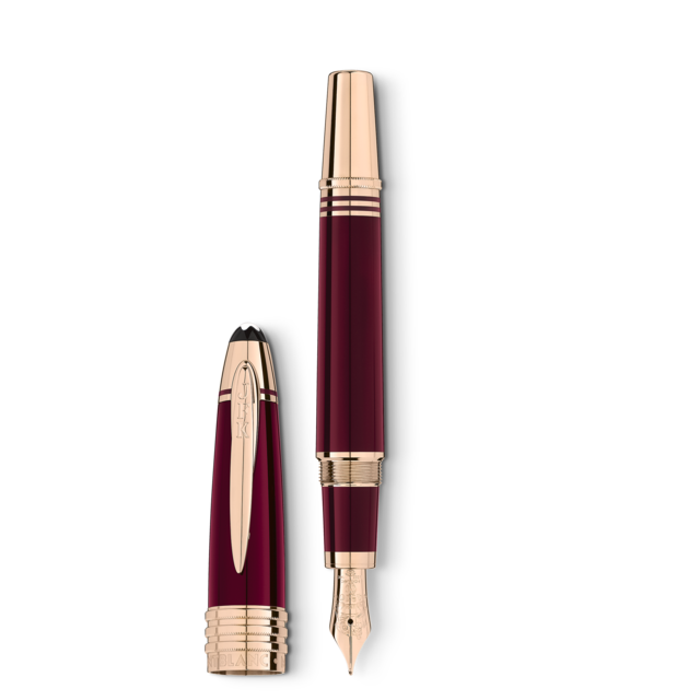 Imagen 0 de Pluma Estilográfica Montblanc John F. Kennedy resina preciosa granate