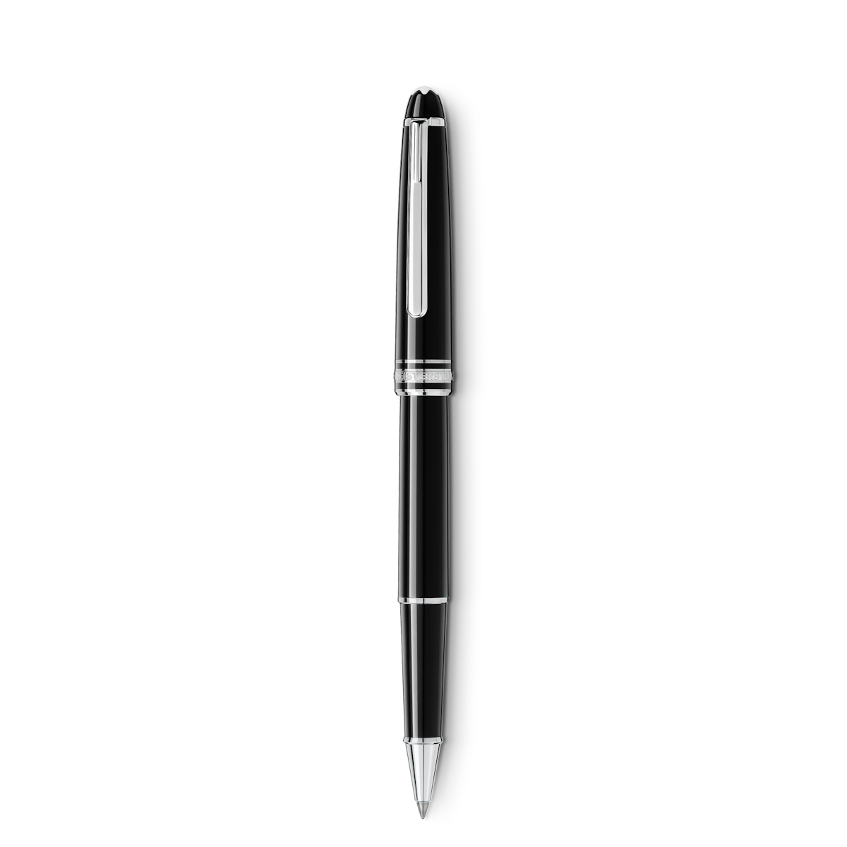 Rollerball Montblanc resina preciosa color negro.