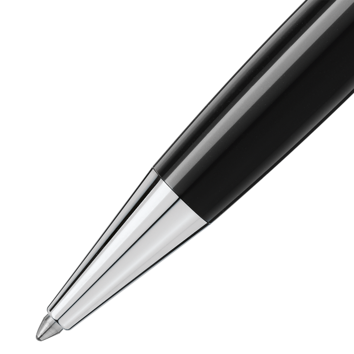 Bolígrafo Montblanc resina preciosa color negro Negro-2