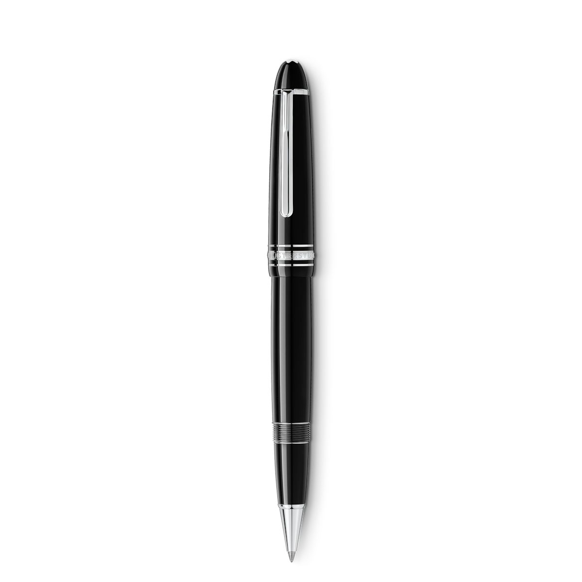 Rollerball Montblanc resina preciosa color negro.