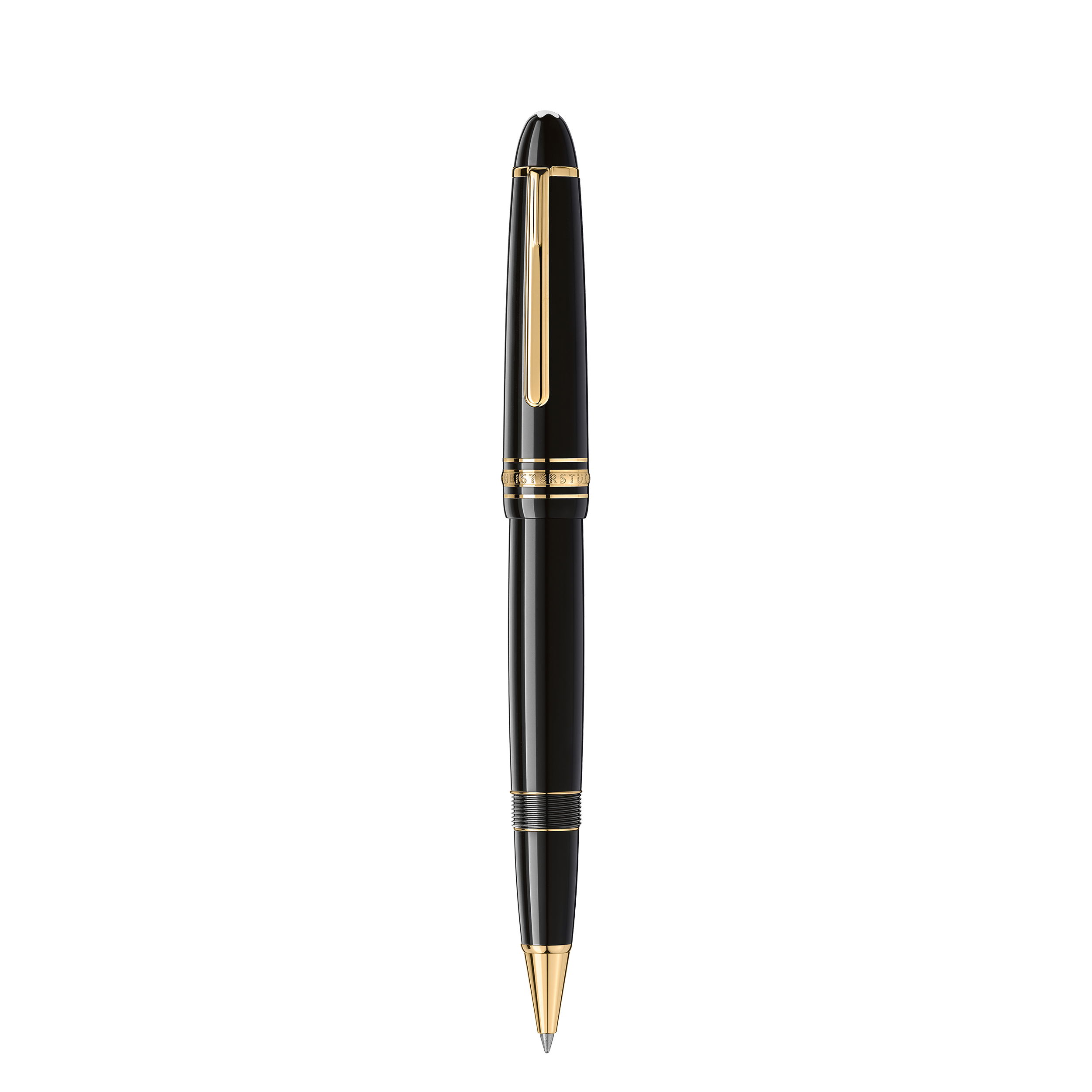 Rollerball Montblanc resina preciosa color negro.