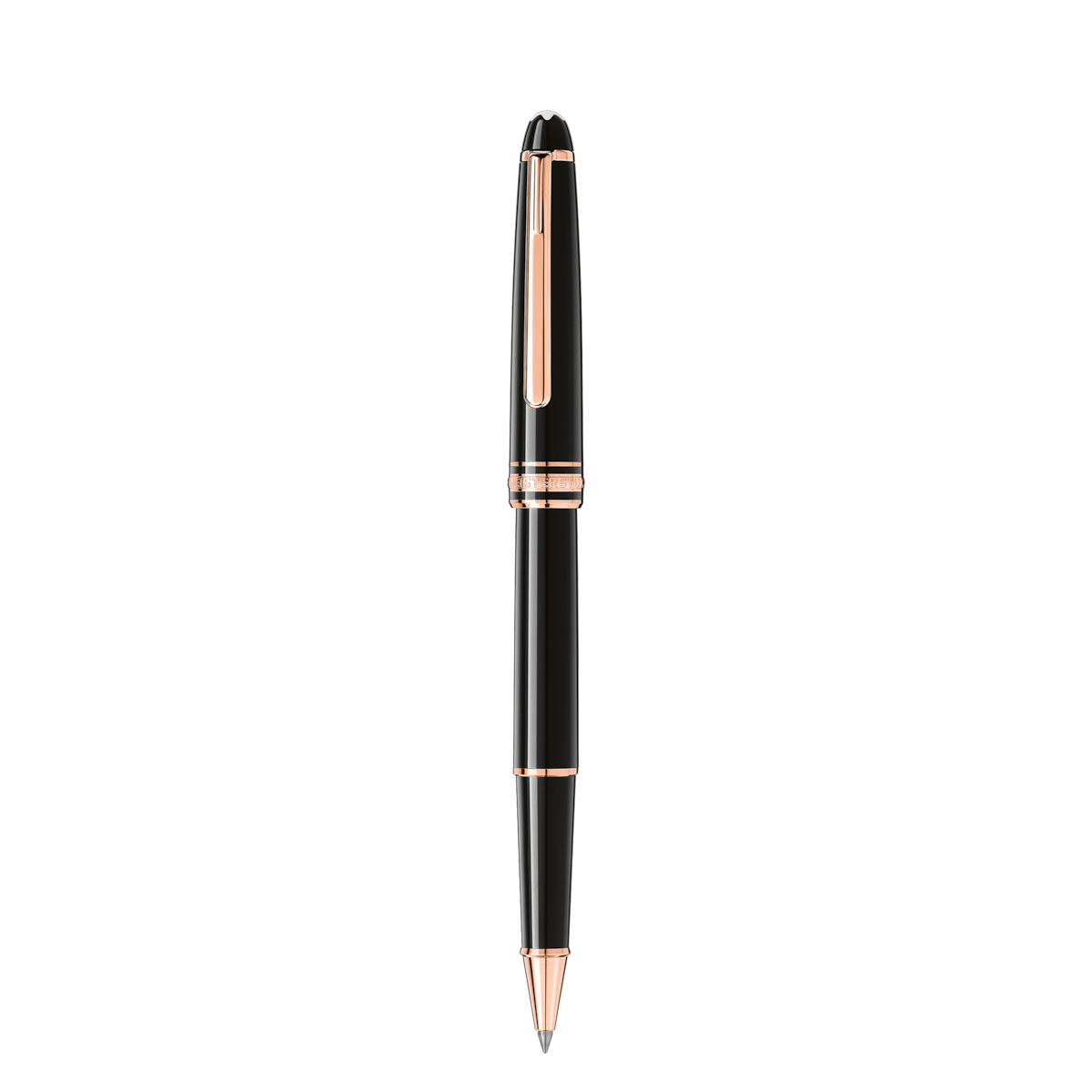 Rollerball Montblanc resina preciosa color negro.