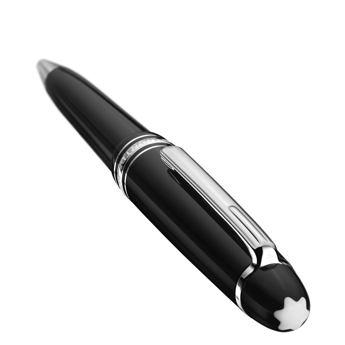 Bolígrafo Montblanc de resina color negro Negro-3
