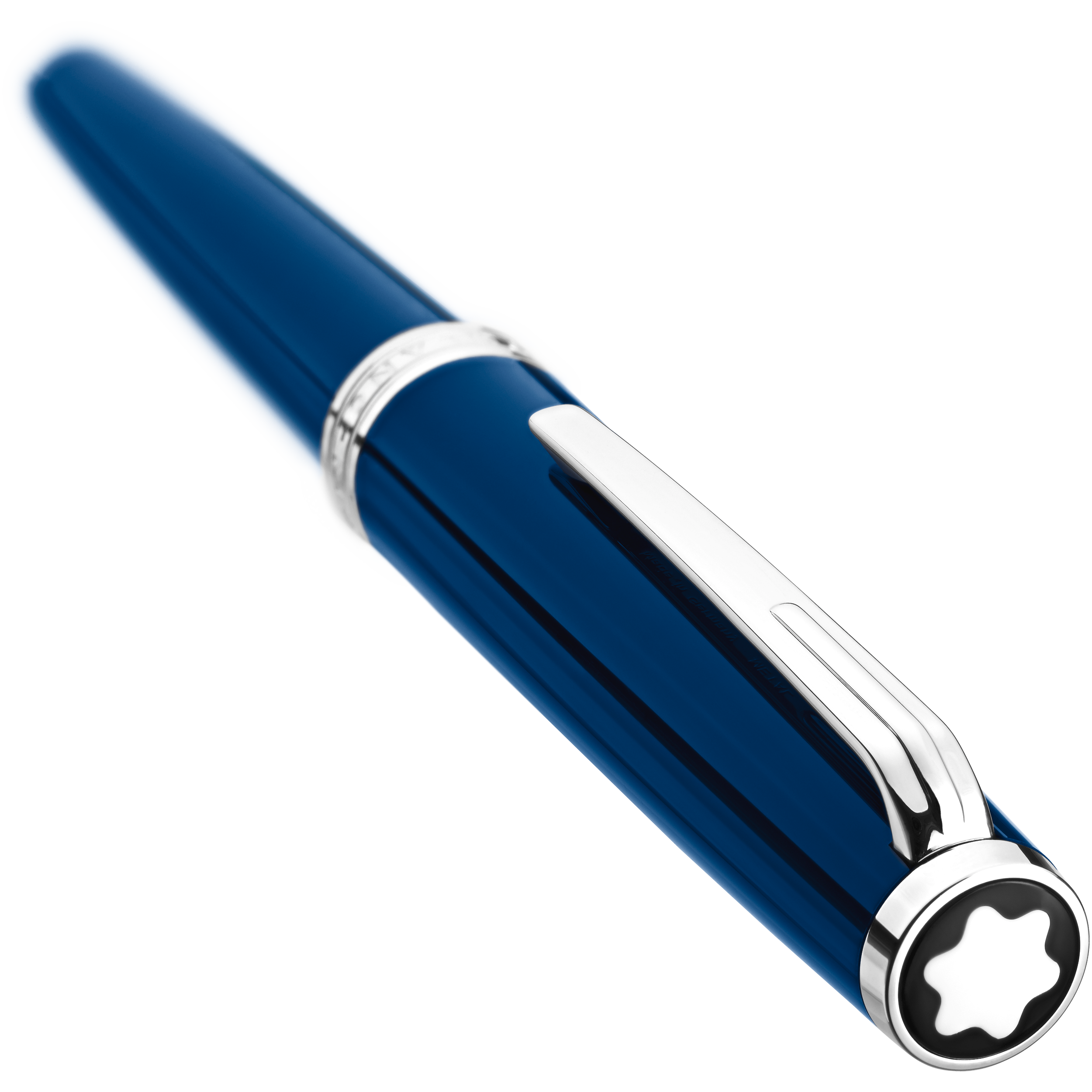 Rollerball Montblanc Pix de resina color azul.