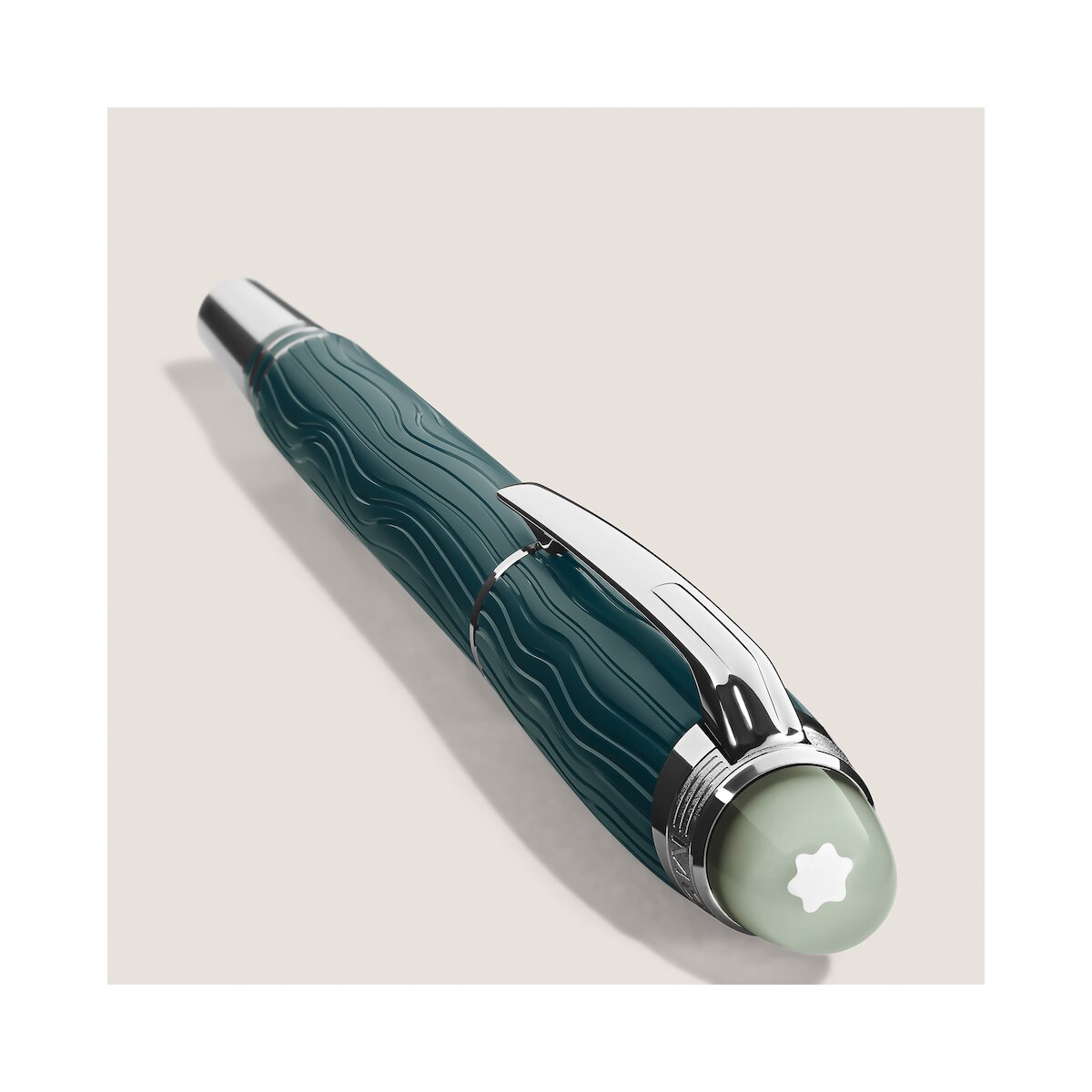 Pluma Estilográfica Montblanc (F) Verde-4