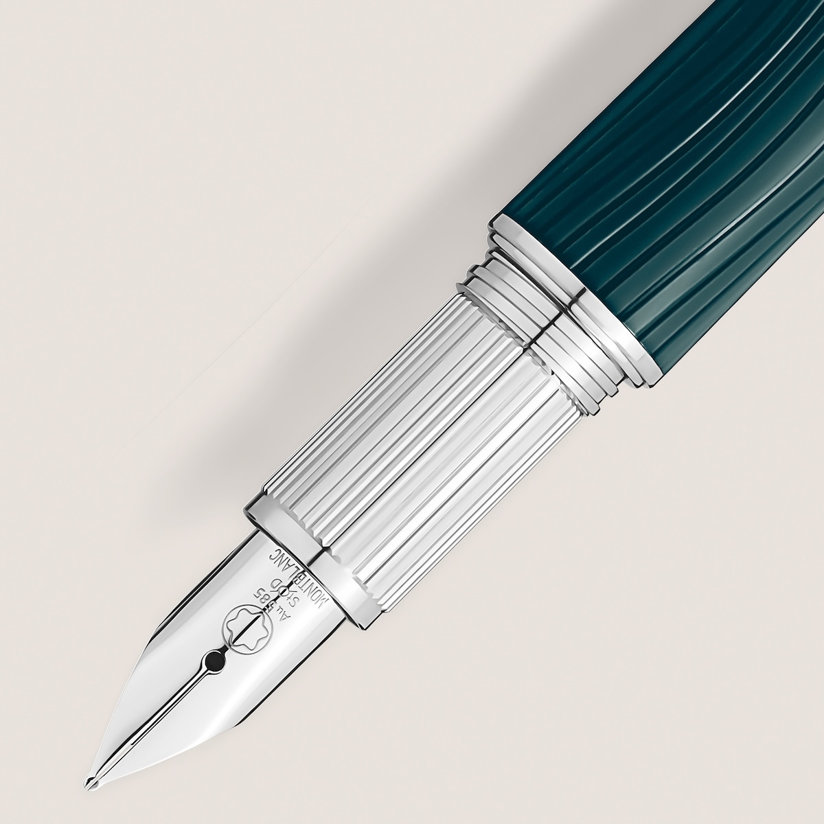 Pluma Estilográfica Montblanc (F) Verde-2