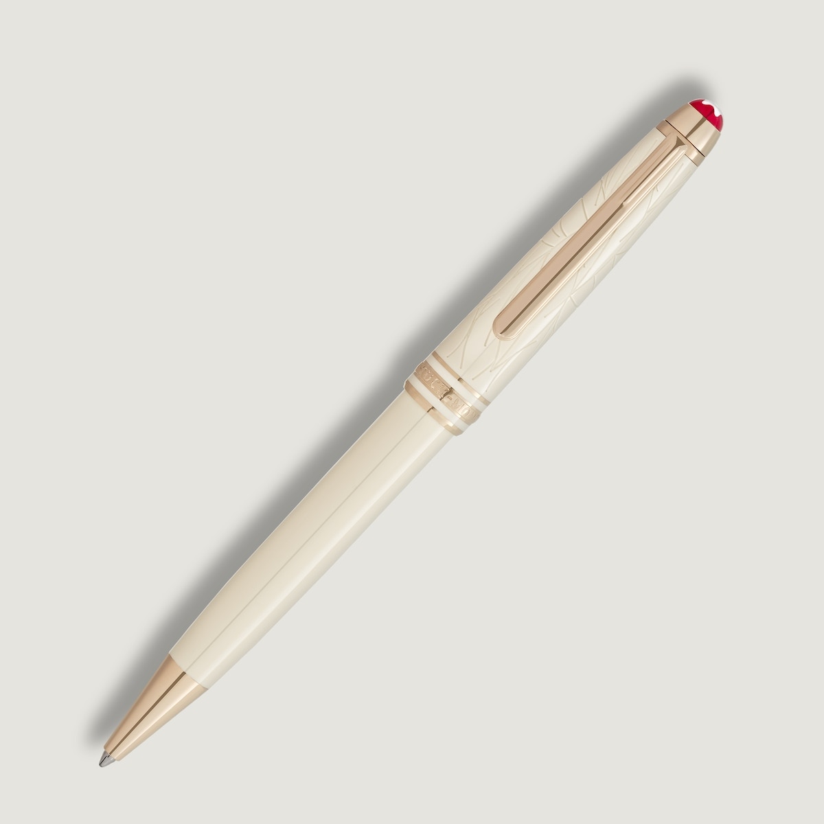 Bolígrafo Montblanc Resina preciosa Blanco Blanco-2