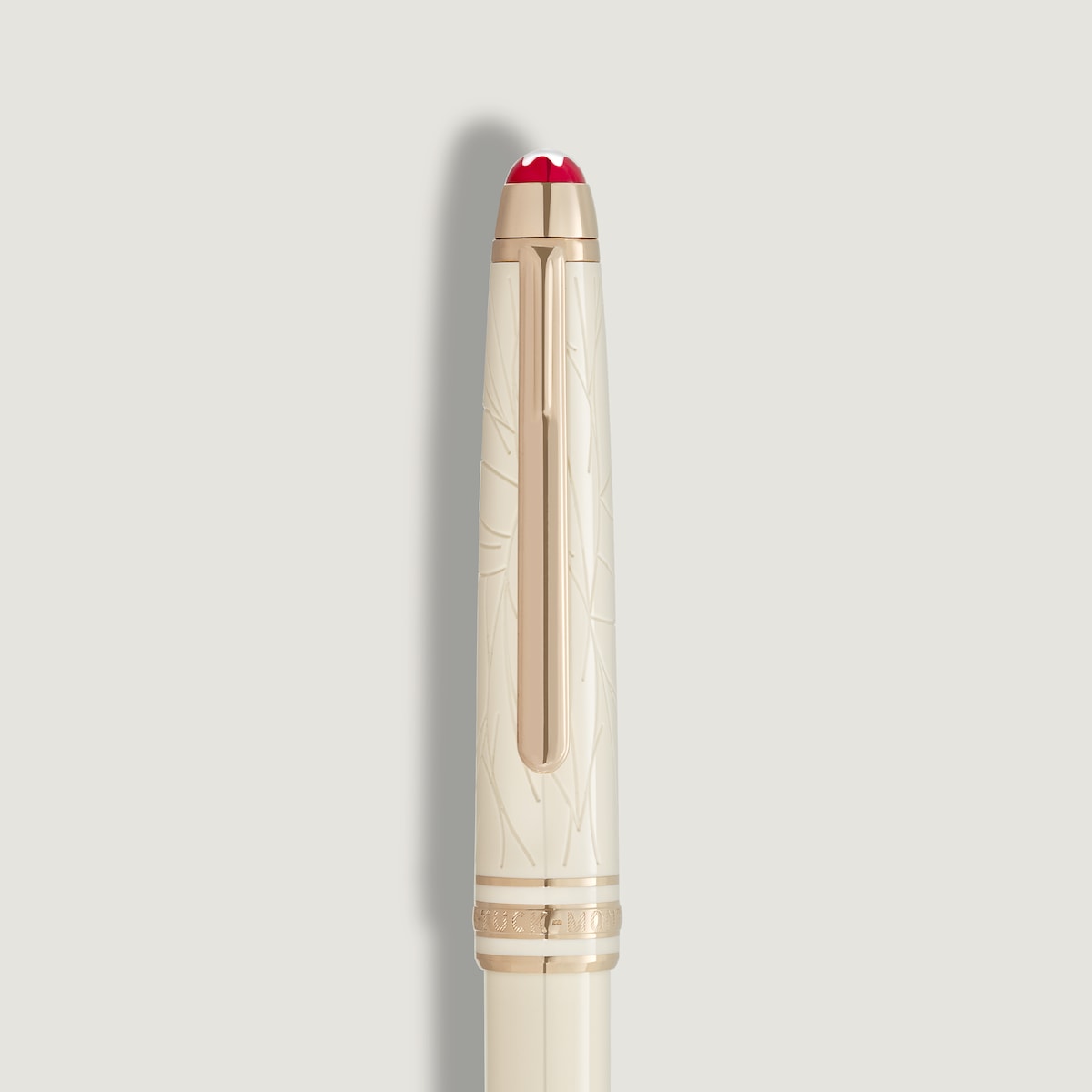 Bolígrafo Montblanc Resina preciosa Blanco Blanco-3