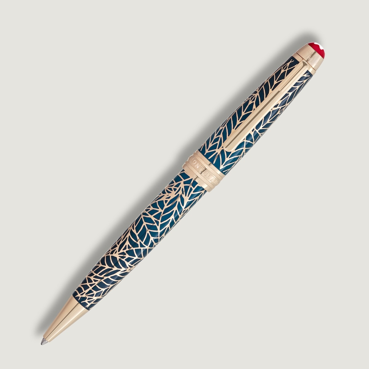 Bolígrafo Montblanc Metal/laca Verde azulado Verde-2