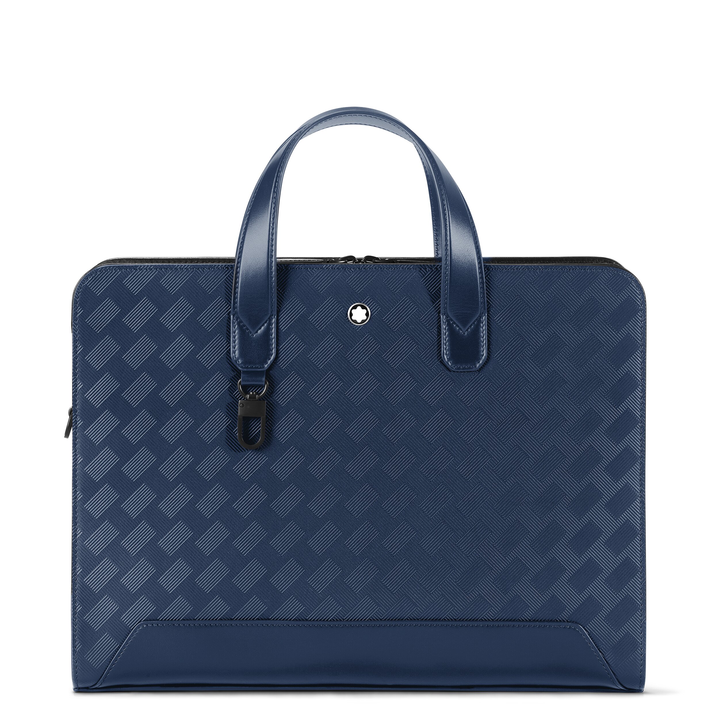 Portadocumentos unisex de piel color - Montblanc - Azul Azul-1