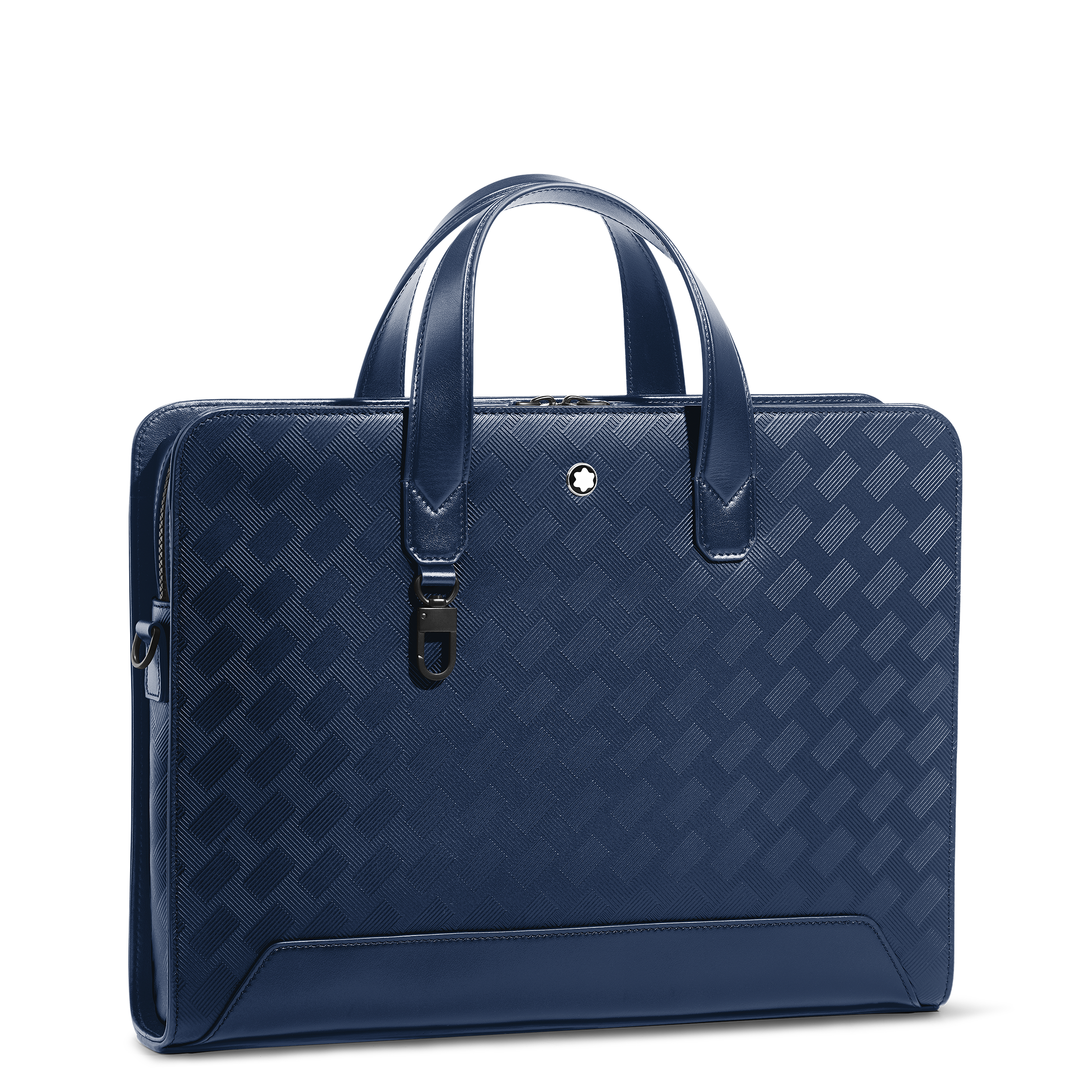 Portadocumentos unisex de piel color - Montblanc - Azul Azul-3