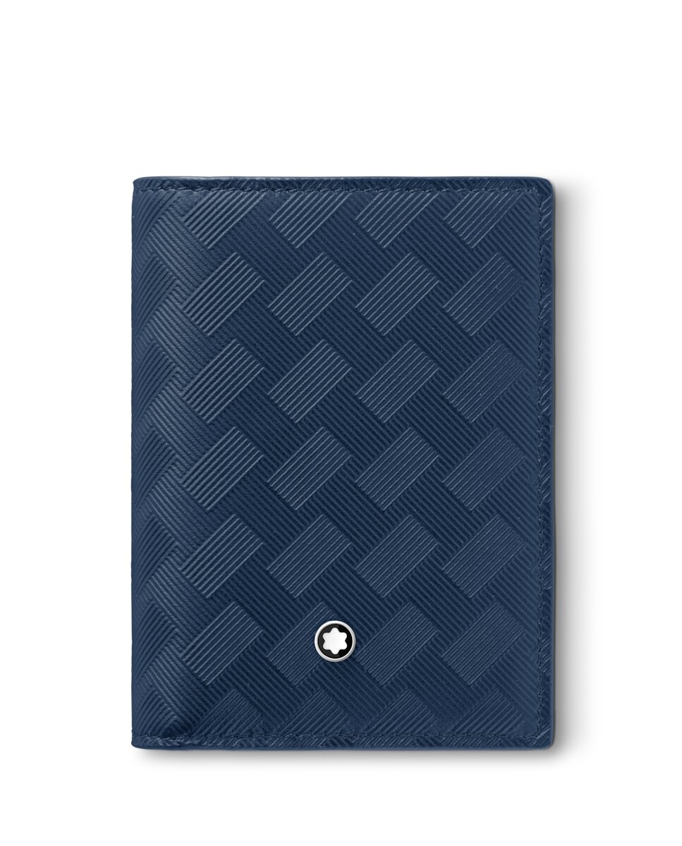 Imagen 1 de Tarjetero unisex de piel color azul - Montblanc - Azul oscuro Azul oscuro