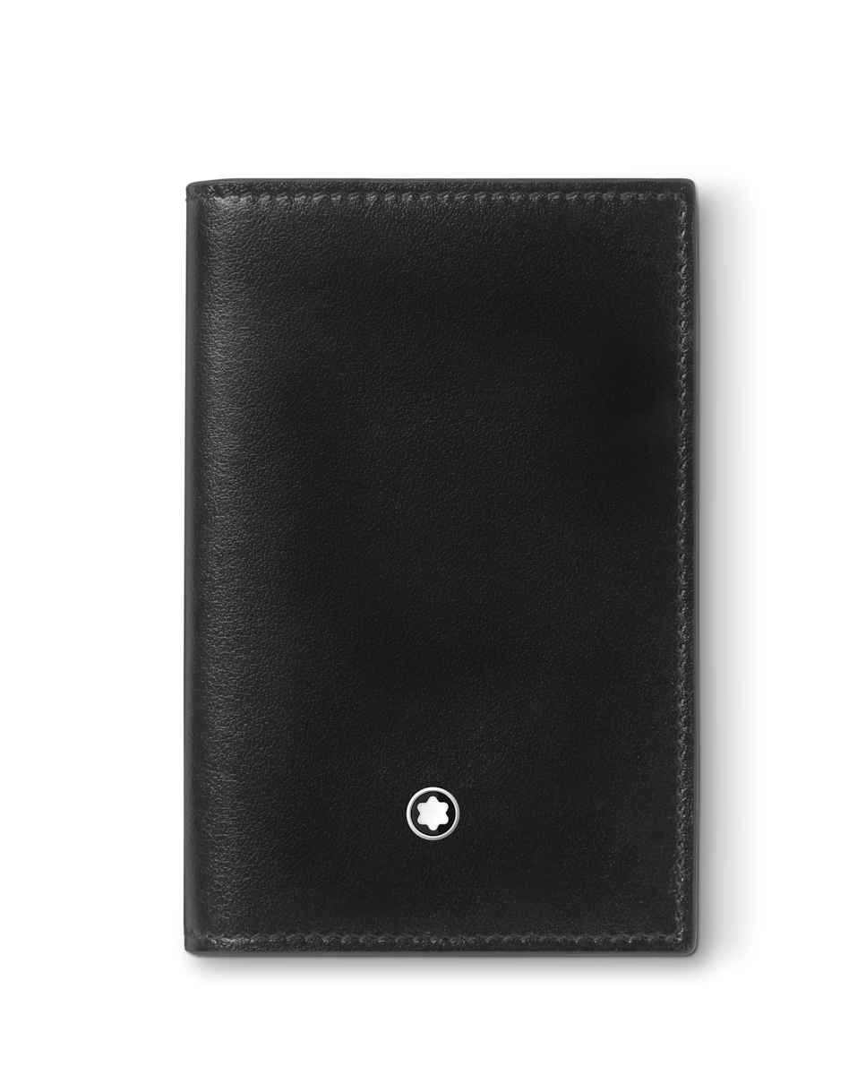 Tarjetero unisex de piel color - Montblanc - Negro Negro-1