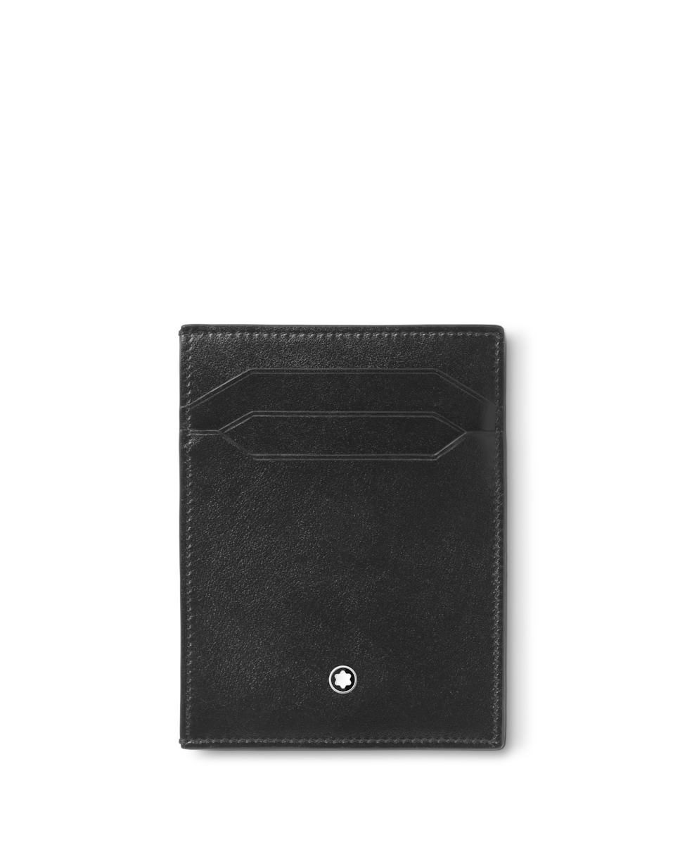 Tarjetero unisex de piel color - Montblanc - Negro Negro-1