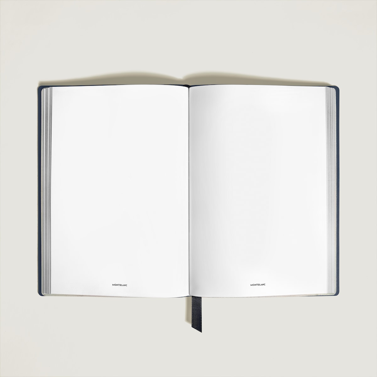 Cuaderno Montblanc de piel azul Azul-3