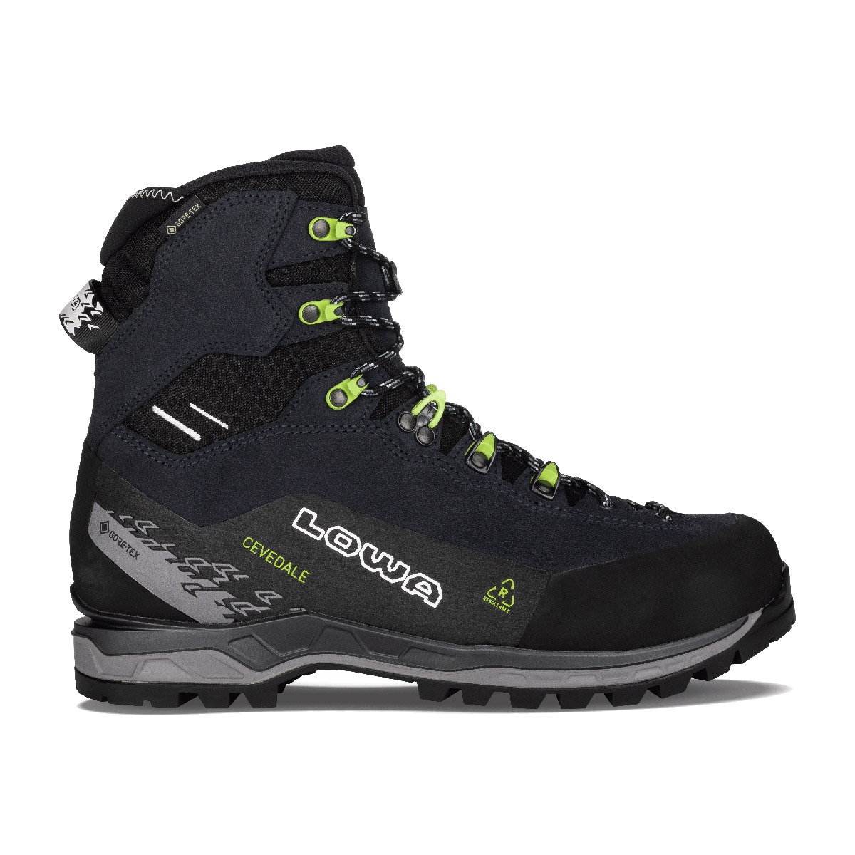 Lowa Botas Alpinismo de hombre Cevedale Pro Gtx Mid Negro / Amarillo Flúor