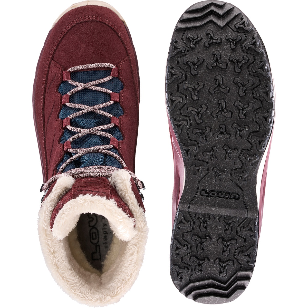 Imagen 5 de Botas de invierno de mujer Calceta Evo Gtx Lowa - Burdeos Burdeos
