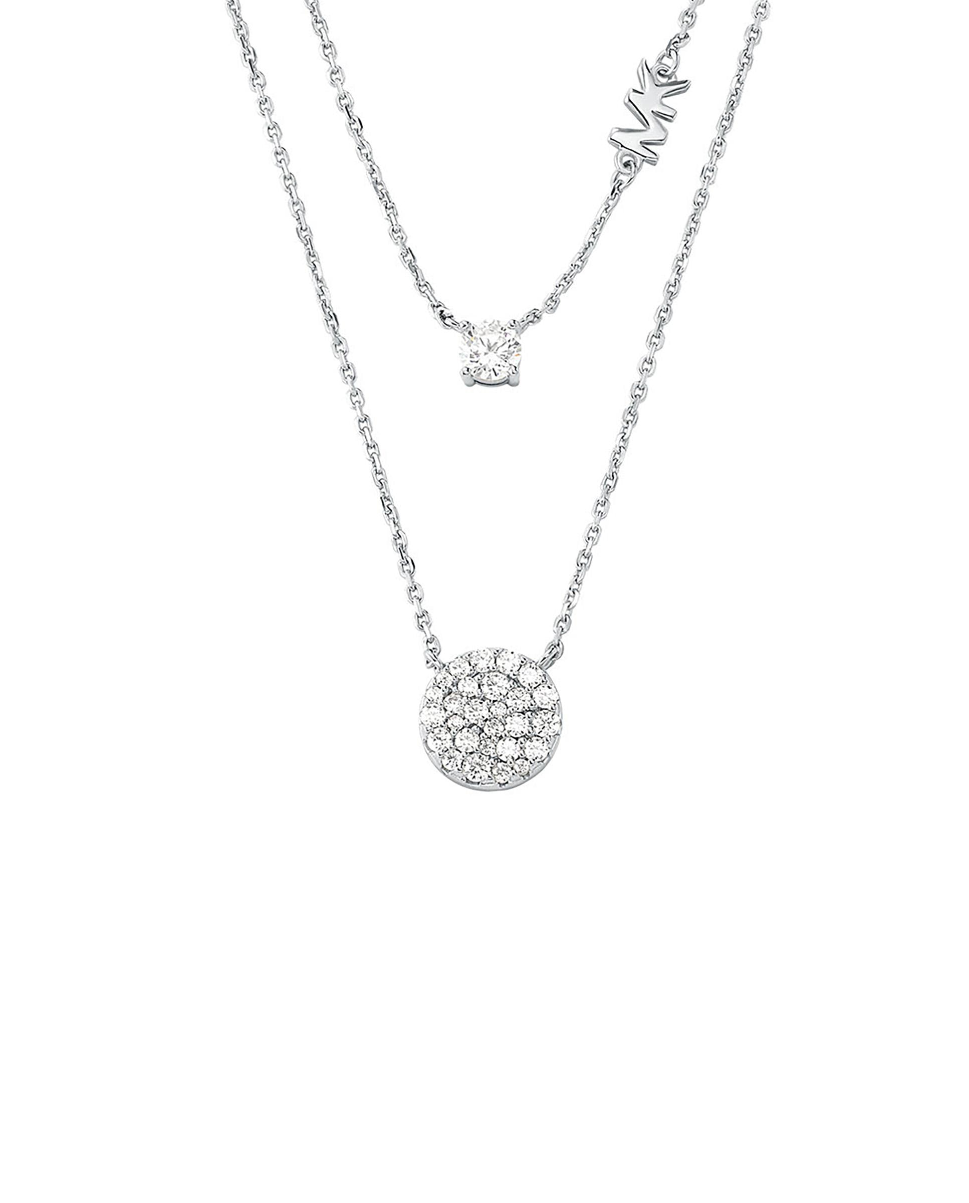 Collar de plata de ley con cristales - Michael Kors - Dorado Dorado-1
