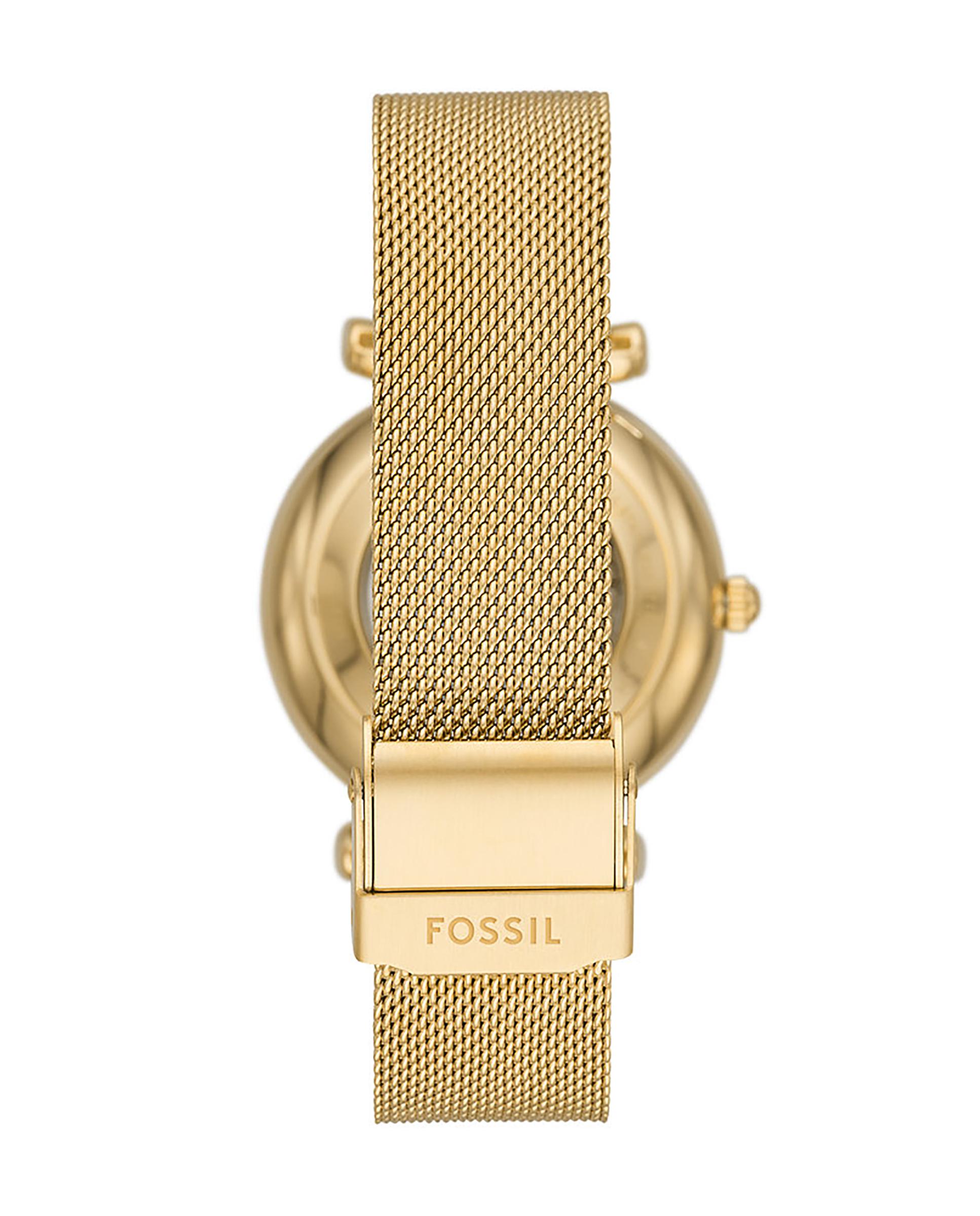 Reloj de mujer carlie me3250 automático de acero - Fossil - Dorado Dorado-2
