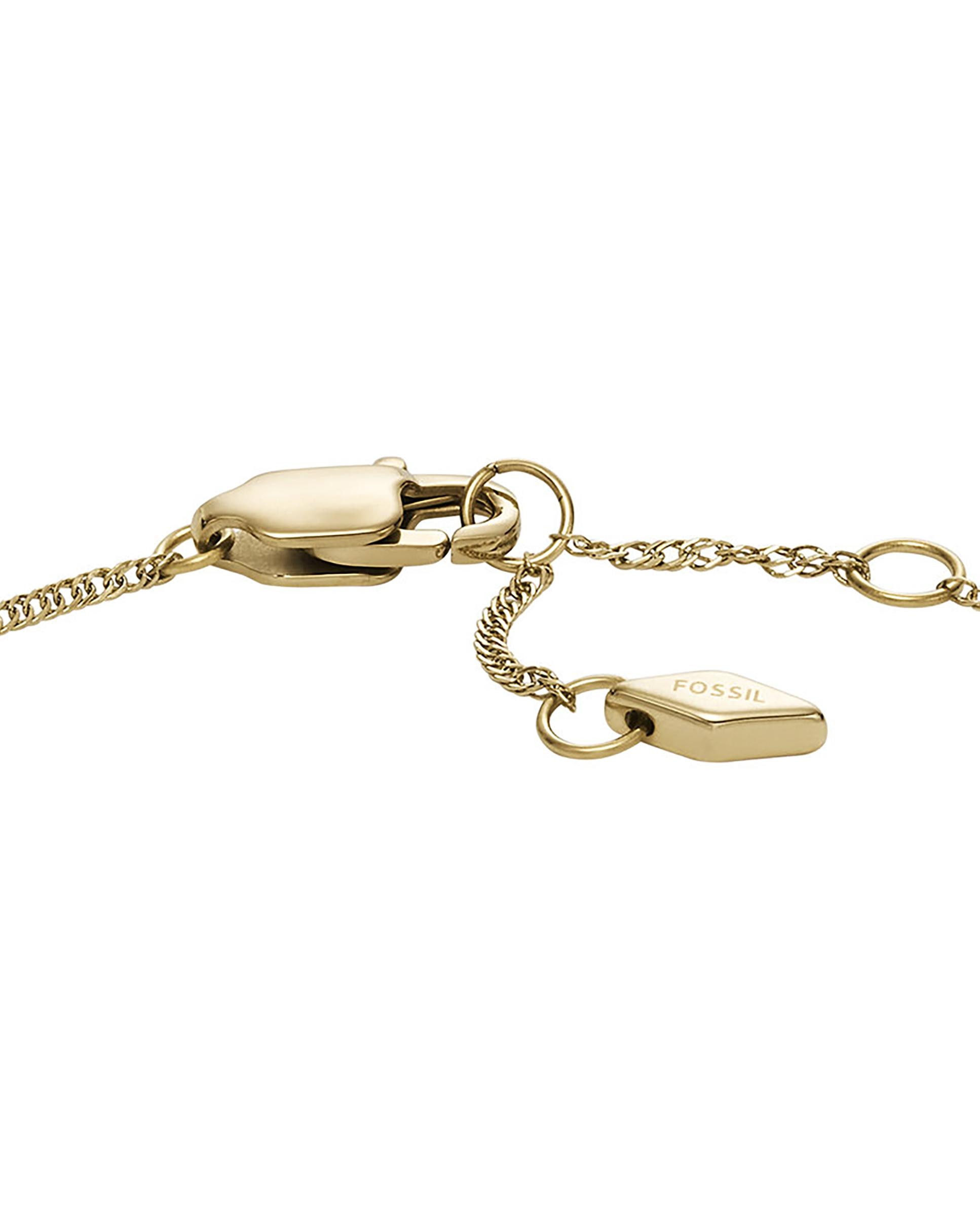 Pulsera de cadena de mujer sutton radiant wings con mariposa de nácar blanco - Fossil - Dorado Dorado-3