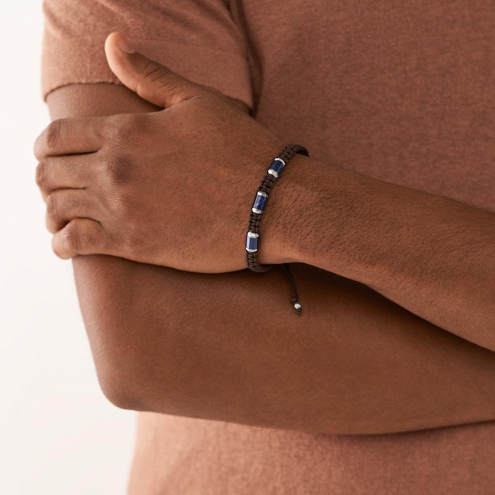 Pulsera de secciones all stacked up con sodalita - Fossil - Azul Azul-2