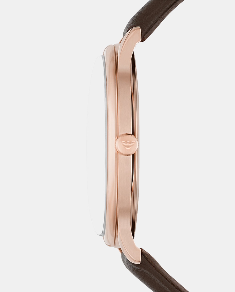 Reloj de hombre ar11572 de piel con cierre de hebilla - Emporio Armani - Marrón Marrón-3