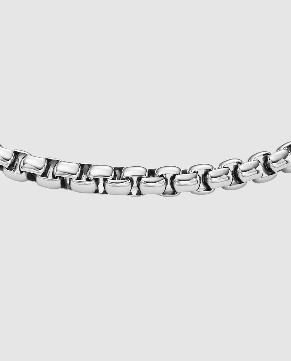 Pulsera de cadena de hombre ellis core chains de acero inoxidable - Fossil - Negro Negro-2