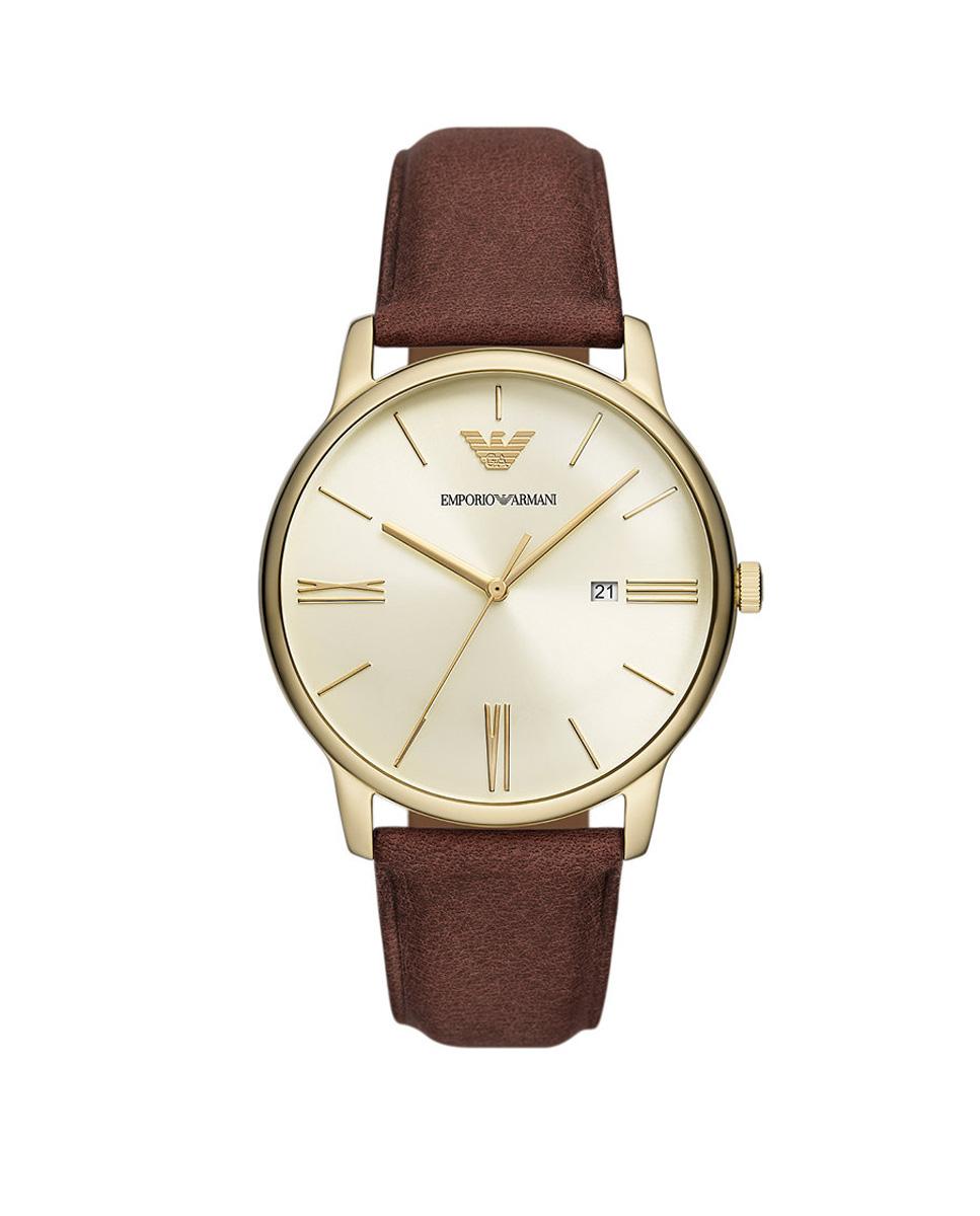 Reloj de hombre ar11610 de piel con cierre de hebilla - Emporio Armani - Marrón Marrón-1