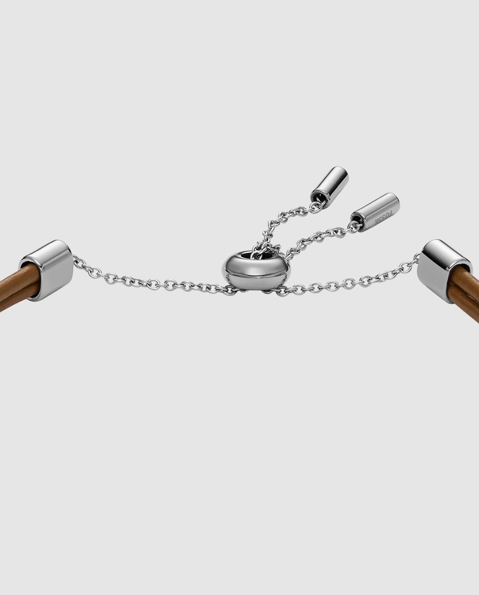 Pulsera de correa de mujer sutton glitz heart confeccionada en piel - Fossil - Plata Plata-3