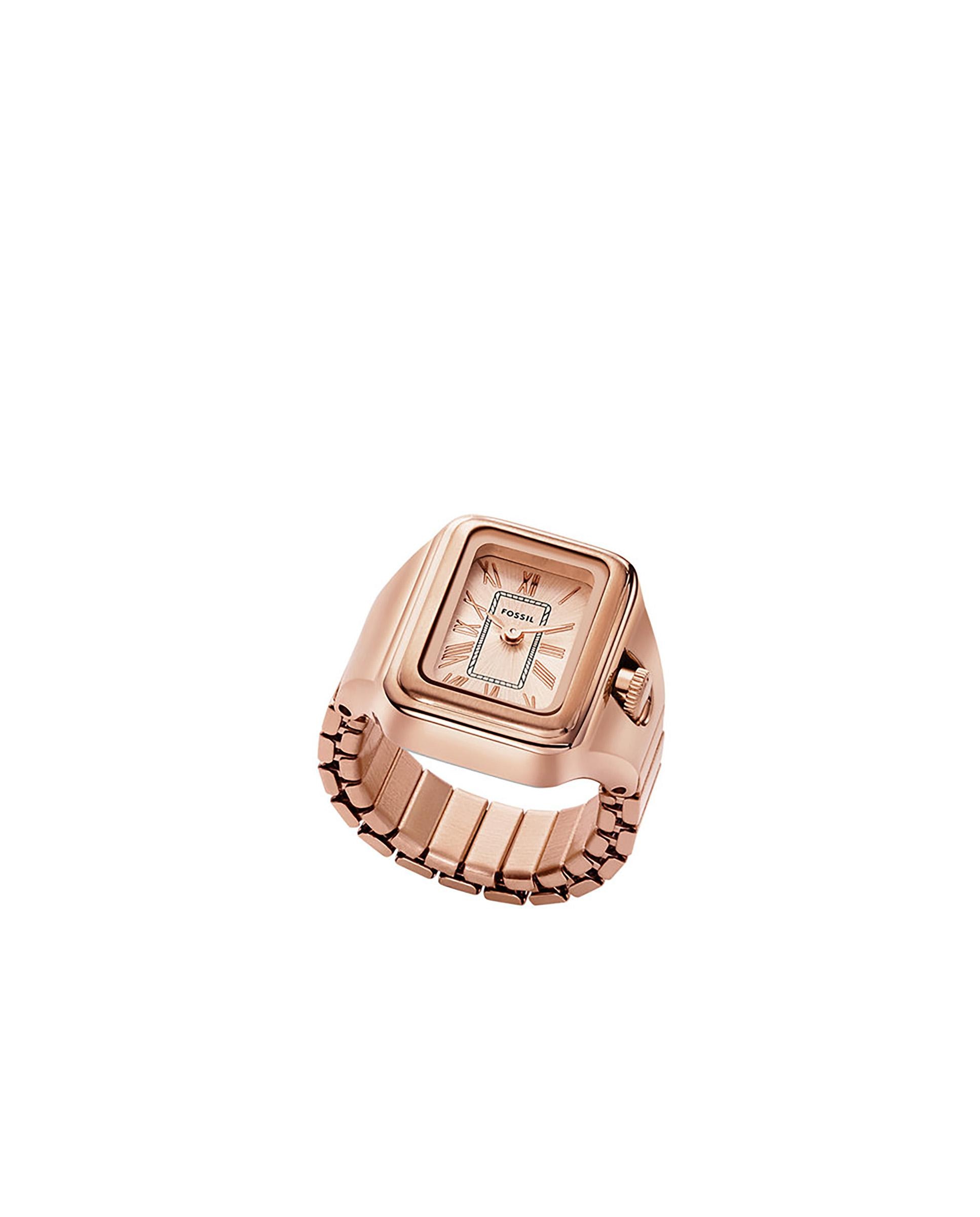 Anillo reloj de mujer raquel es5345 de acero - Fossil - Rosa Rosa-1
