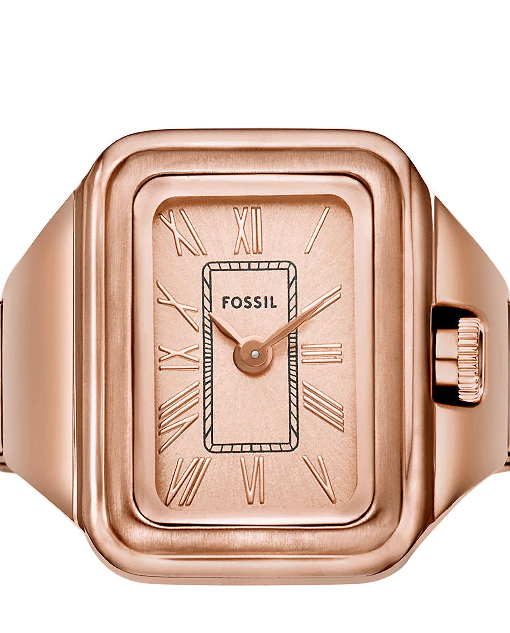 Anillo reloj de mujer raquel es5345 de acero - Fossil - Rosa Rosa-2