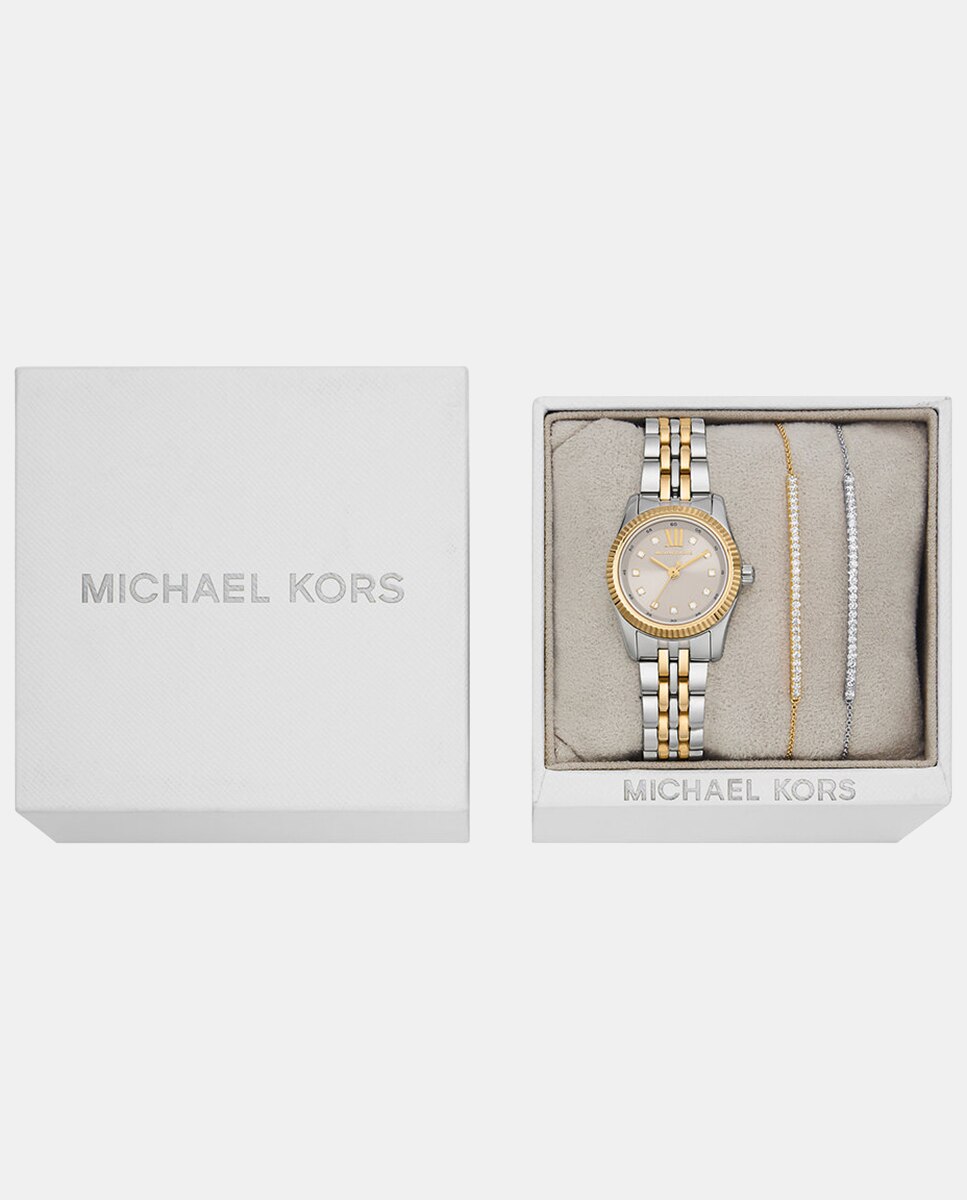 Set de reloj y pulsera de mujer Lexington MK4815SET en plata y oro - Michael Kors - Blanco Blanco-4