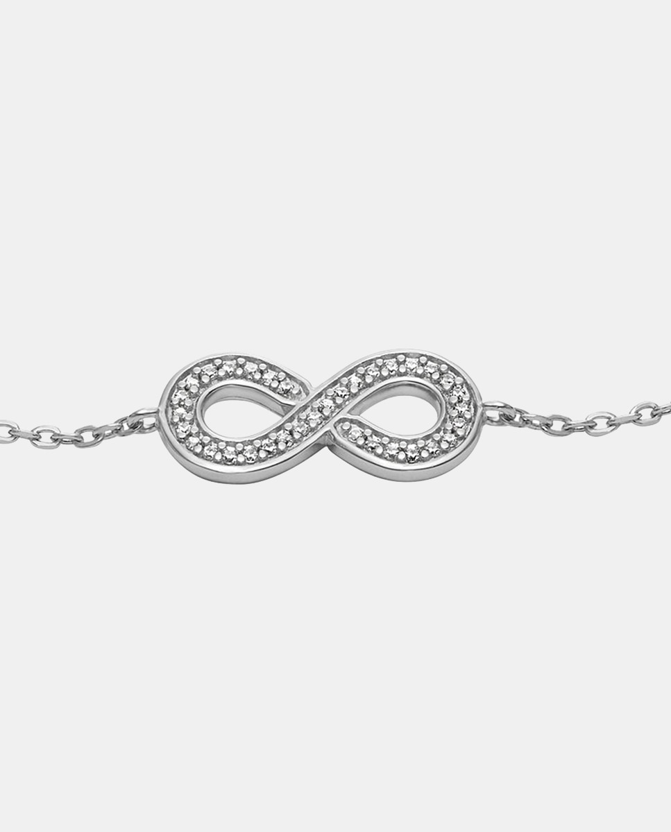 Pulsera de cadena de mujer infinity de plata de ley - Fossil - Plateado Plateado-2