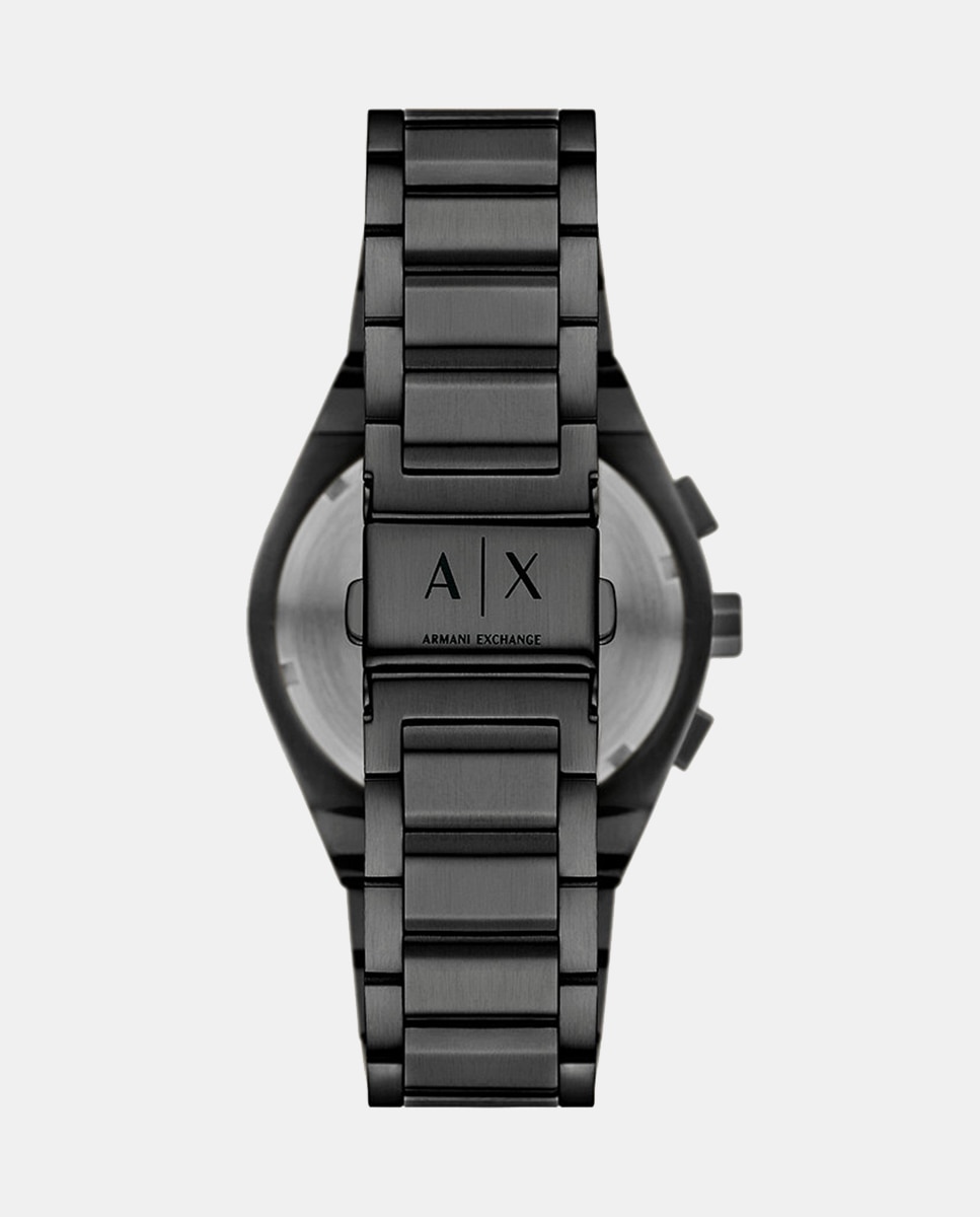 Imagen 2 de Reloj de hombre armani exchange sync de acero inoxidable con cronógrafo - Negro Negro