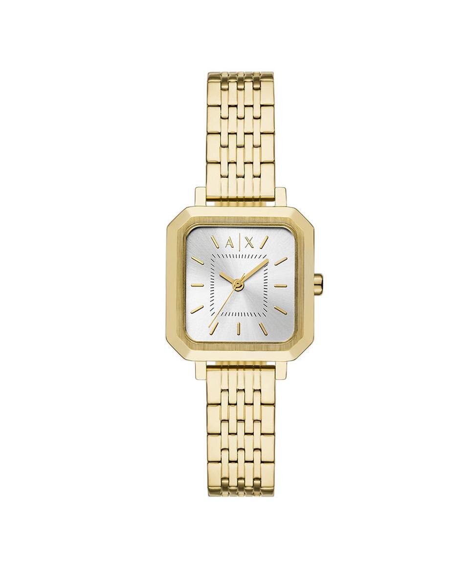 Imagen 0 de Reloj de mujer armani exchange de acero inoxidable con tres agujas Dorado