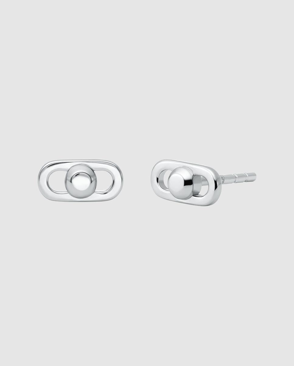 Imagen 1 de Pendientes de botón de mujer de plata de ley astor link - Michael Kors - Plata Plata