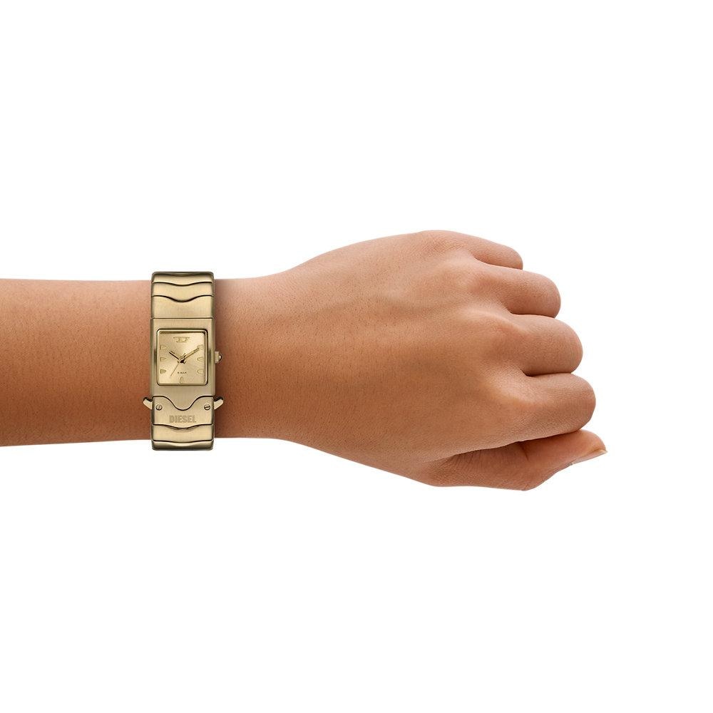 Reloj de mujer closer dz2223 de acero inoxidable con tres agujas - Diesel - Dorado Dorado-4