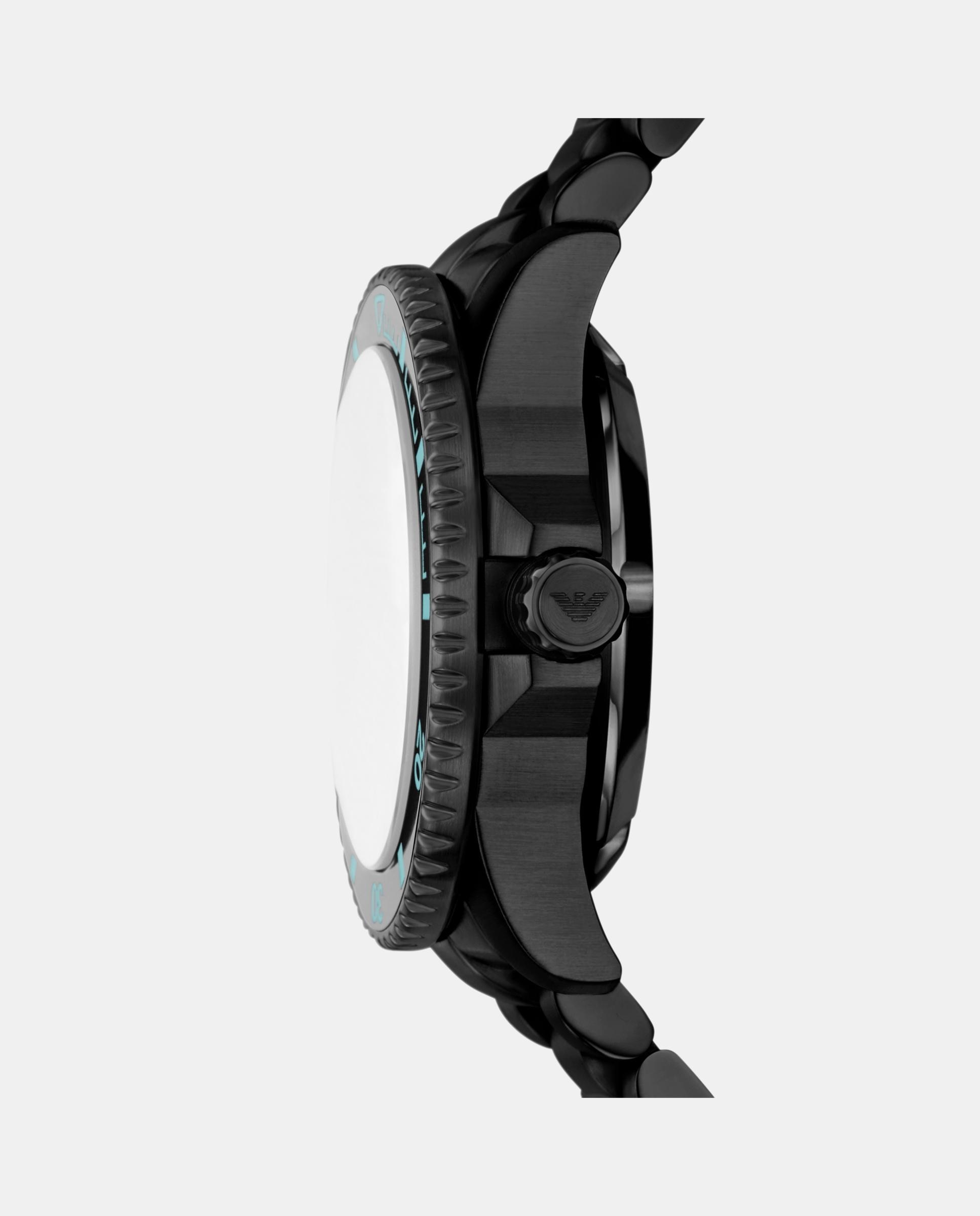 Reloj automático de hombre sea explorer ar60084 con fecha - Emporio Armani - Negro Negro-3