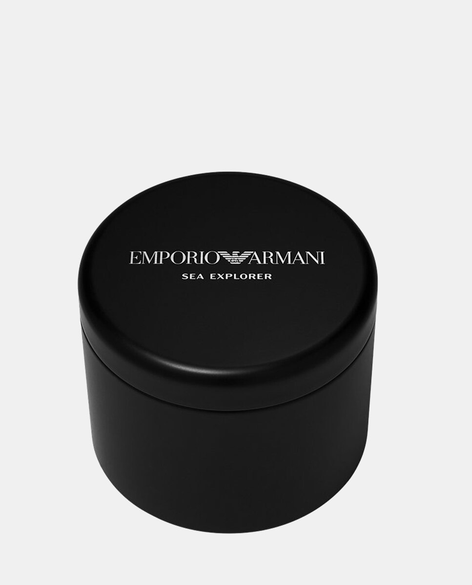 Reloj automático de hombre ar60085 con cierre de hebilla - Emporio Armani - Negro Negro-6