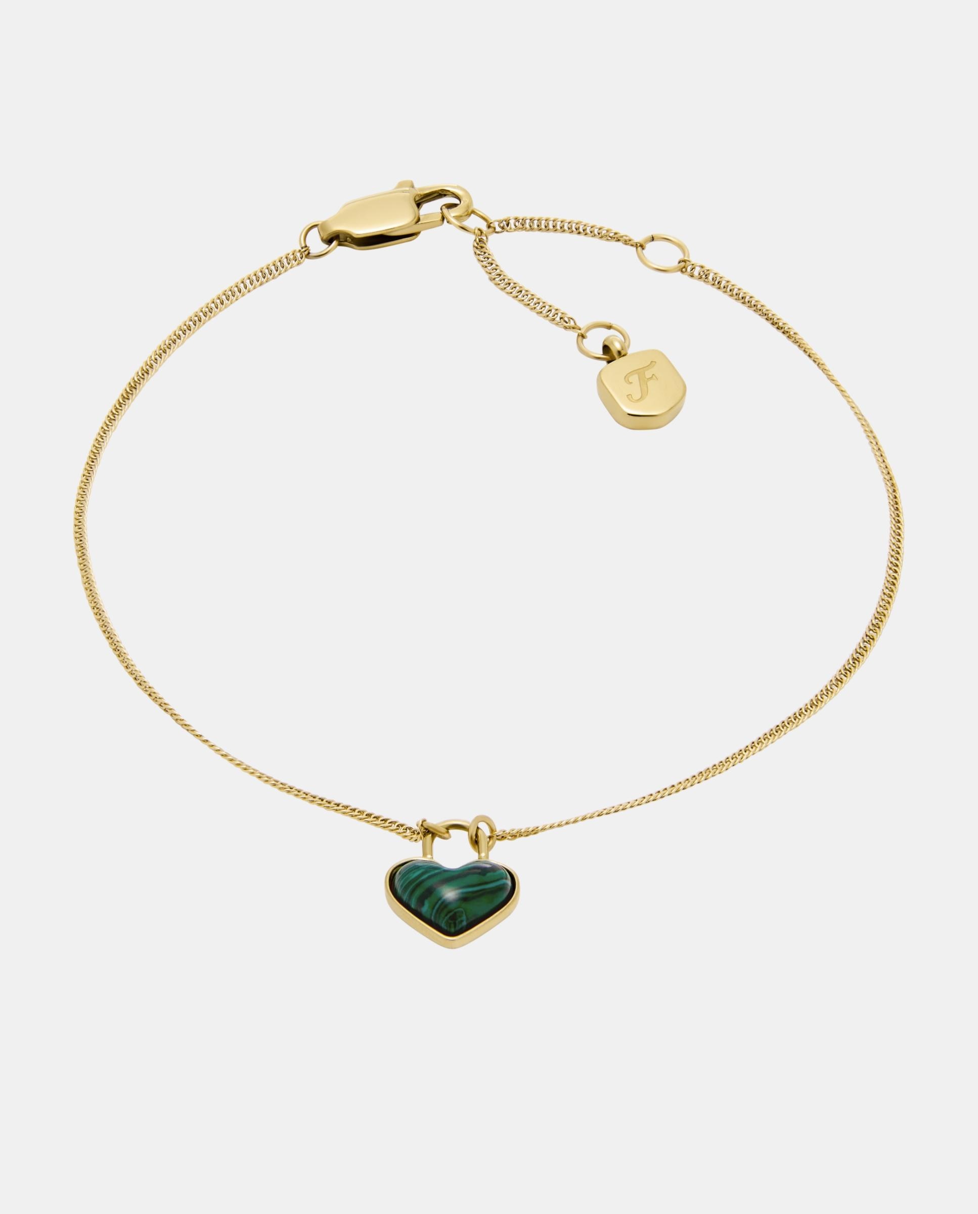 Imagen 1 de Pulsera de mujer sutton jf04858710 de acero inoxidable y malaquita - Fossil - Verde Verde