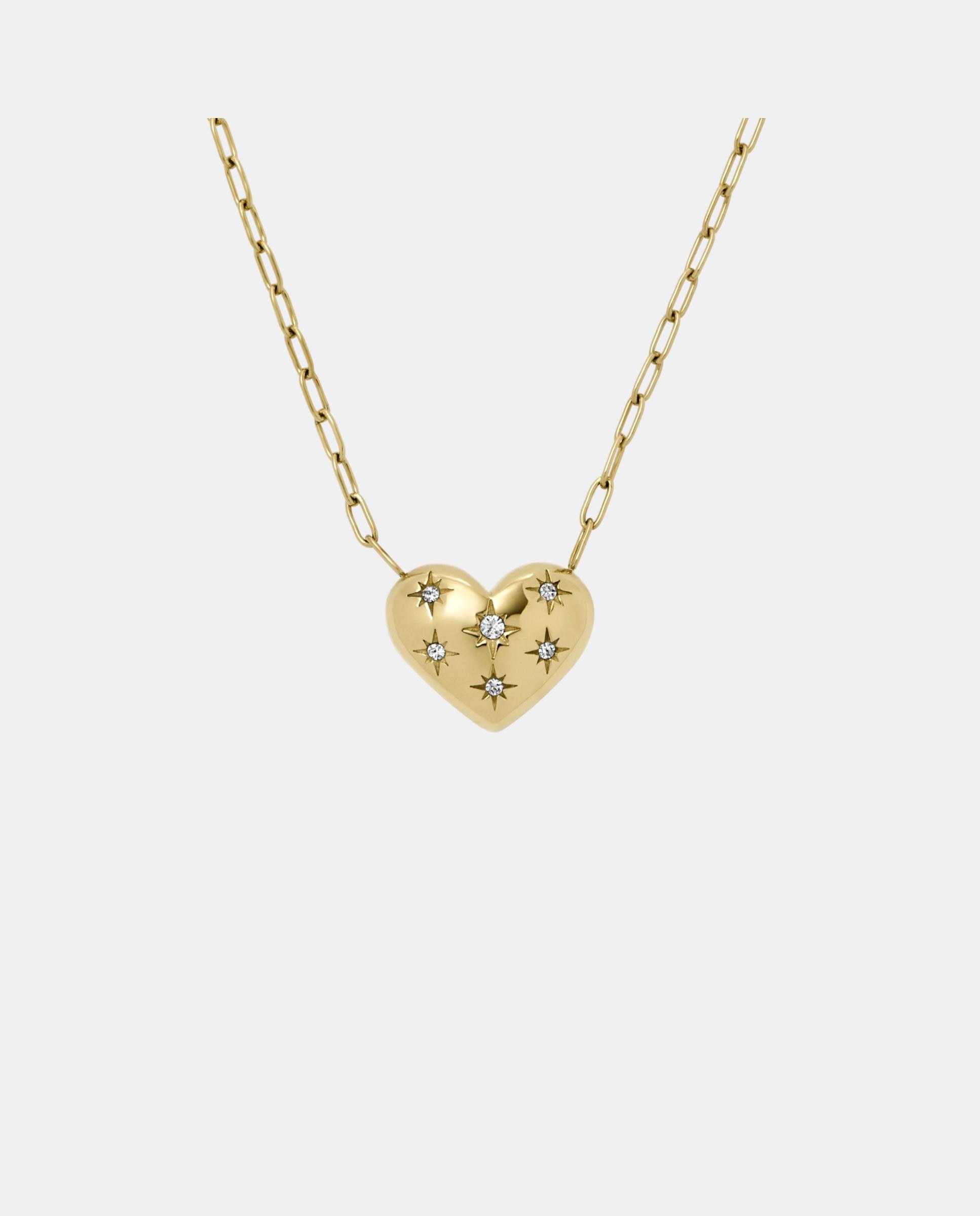 Imagen 0 de Cadena de mujer sadie all my love y colgante de corazón Cristal