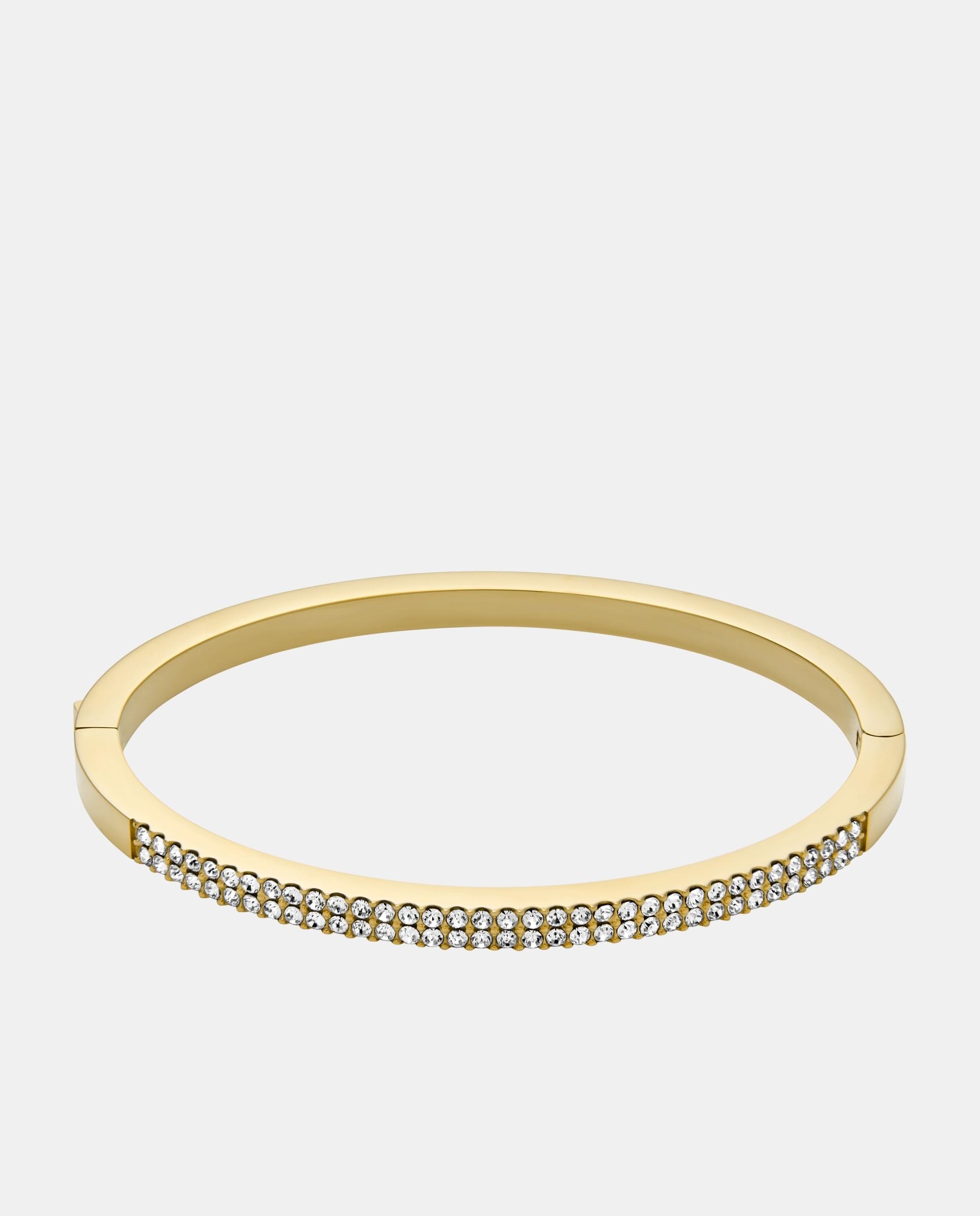 Imagen 1 de Pulsera de mujer ellis jf04862710 de acero inoxidable y cristal Dorado